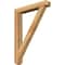 Ekena Millwork Traditional Craftsman Rough Sawn Bracket w/ Offset Brace, Western Red Cedar, 6"W x 36"D x 48"H BKT0604X36X48TRA04RWR - alternate 1